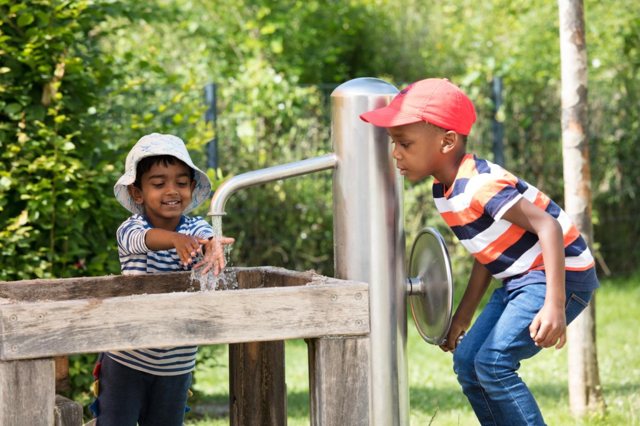 Wasserspiele im Freispiel